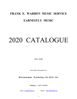 Music Catalogue