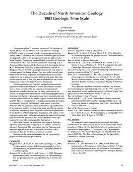 1983 Geologic Time Scale