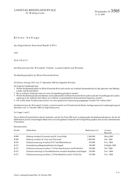 14/3505 Landtag Rheinland-Pfalz – 14