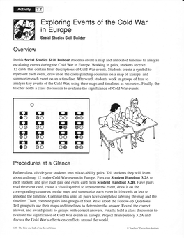 Exploring Events of the Cold War in Europe Social Studies Skill Builder