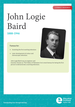 John Logie Baird 1888-1946