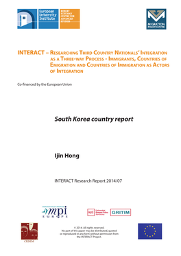 South Korea Country Report