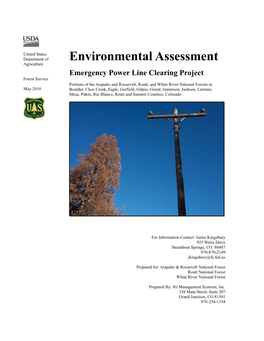 Environmental Assessment Agriculture