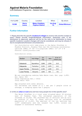 Distribution Proposal