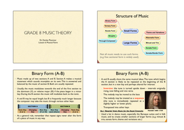 Lesson 6 Musical Form