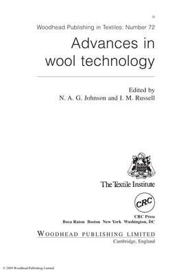 Advances in Wool Technology