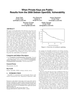 When Private Keys Are Public: Results from the 2008 Debian Openssl Vulnerability