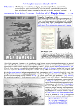 Wings for Victory Poole Savings Committee 1943
