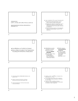 Wide Complex Tachycardias & Aberrancies