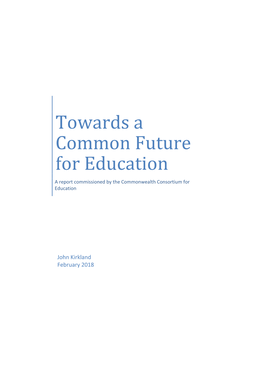 Towards a Common Future for Education