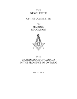 Masonic Education