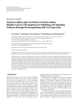 Bladder Cancer Cell Apoptosis by Inhibiting Akt Signaling Pathway Through Downregulating Mir-155 Expression