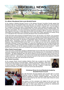 BRICKHILL NEWS the Newsletter of Brickhill Parish Council