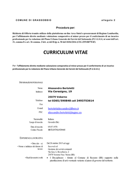 Curriculum Vitae