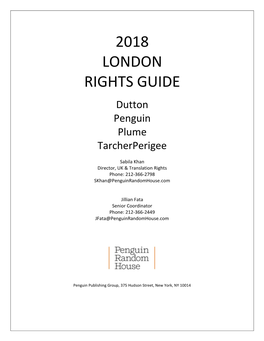 2018 London Rights Guide