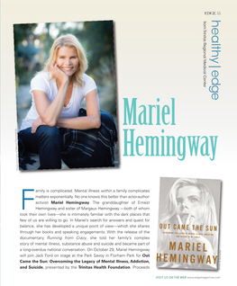 Mariel Hemingway Mariel of Courtesy Photo