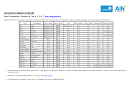 LHUIS VERS AMBÉRIEU EN BUGEY Ligne 149 Transporteur : Transports De L’Ain, 04 74 22 01 77