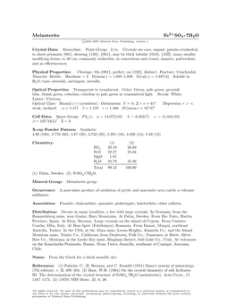 Melanterite.Pdf