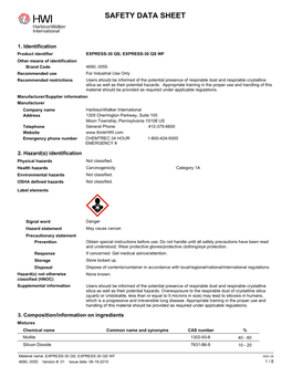 Safety Data Sheet