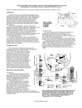 Stratigraphy and Correlation of the Neoproterozoic Shaler Supergroup, Amundsen Basin, Northwestern Canada