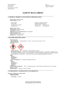 Safety Data Sheet