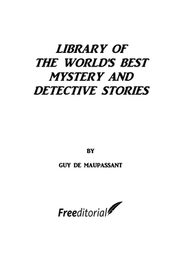 Library of the World's Best Mystery and Detective Stories