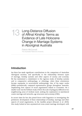 Long-Distance Diffusion of Affinal Kinship Terms As Evidence of Late Holocene Change