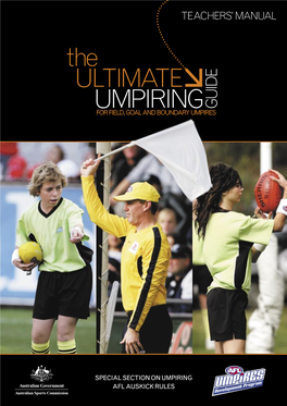 The Ultimate Umpiring Guide Teachers’ Manual