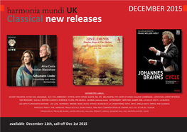 Classical New Releases