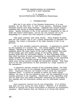 Einstein Observations of Extended Galactic X-Ray Sources