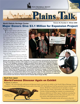 Plains Talk Volume 40 Winter 2009 (Pdf)