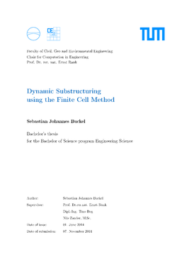 Dynamic Substructuring Using the Finite Cell Method