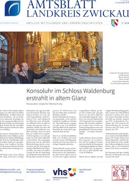 Konsoluhr Im Schloss Waldenburg Erstrahlt in Altem Glanz Restauration Sorgte Für Überraschung