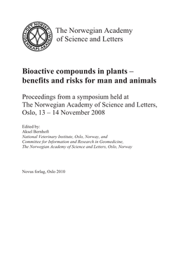 A Brief Review on Bioactive Compounds in Plants …………………………