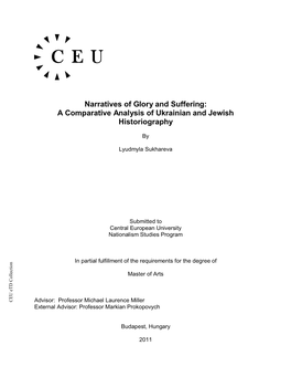A Comparative Analysis of Ukrainian and Jewish Historiography
