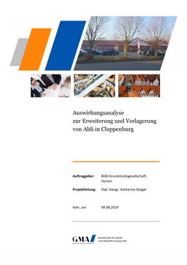 Auswirkungsanalyse Zur Erweiterung Und Verlagerung Von Aldi in Cloppenburg