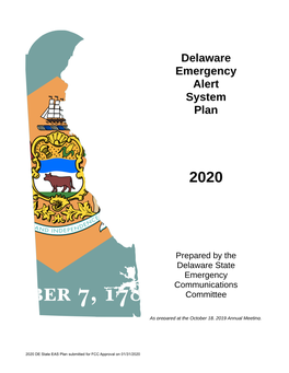 Delaware Emergency Alert System Plan