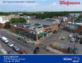 WALGREENS 4745 W Belmont Avenue Chicago, IL 60641 TABLE of CONTENTS