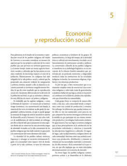 Economía Y Reproducción Social*