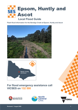Epsom, Huntly and Ascot Local Flood Guide Flash Flood Information for the Bendigo Creek at Epsom, Huntly and Ascot