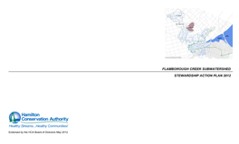 Flamborough Creek Subwatershed Stewardship Action Plan 2012