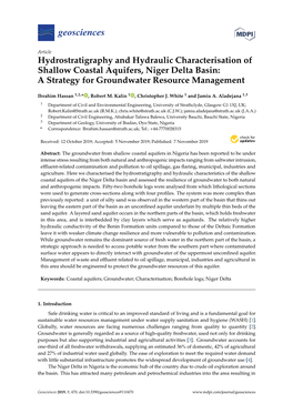 Hydrostratigraphy and Hydraulic Characterisation of Shallow Coastal Aquifers, Niger Delta Basin: a Strategy for Groundwater Resource Management