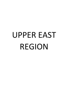 UPPER EAST REGION.Pdf
