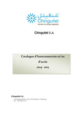 Catalogue De Chinguitel