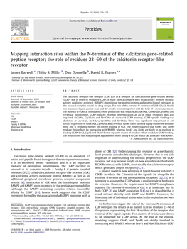 The Role of Residues 23–60 of the Calcitonin Receptor-Like Receptor