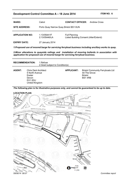 Development Control Committee a – 18 June 2014 ITEM NO