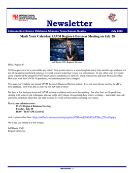 July 2020 Newsletter