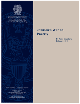 Johnson's War on Poverty