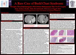 Budd Chiari Syndrome New Poster.Pdf
