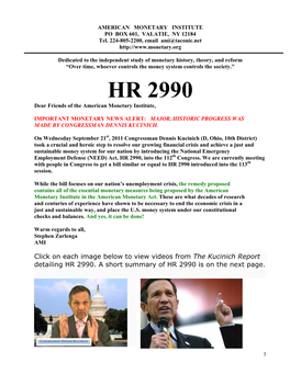 (NEED) Act, HR 2990, Into the 112Th Congress